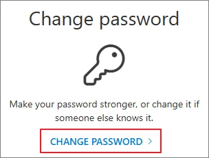 Microsoft Profile Password Block